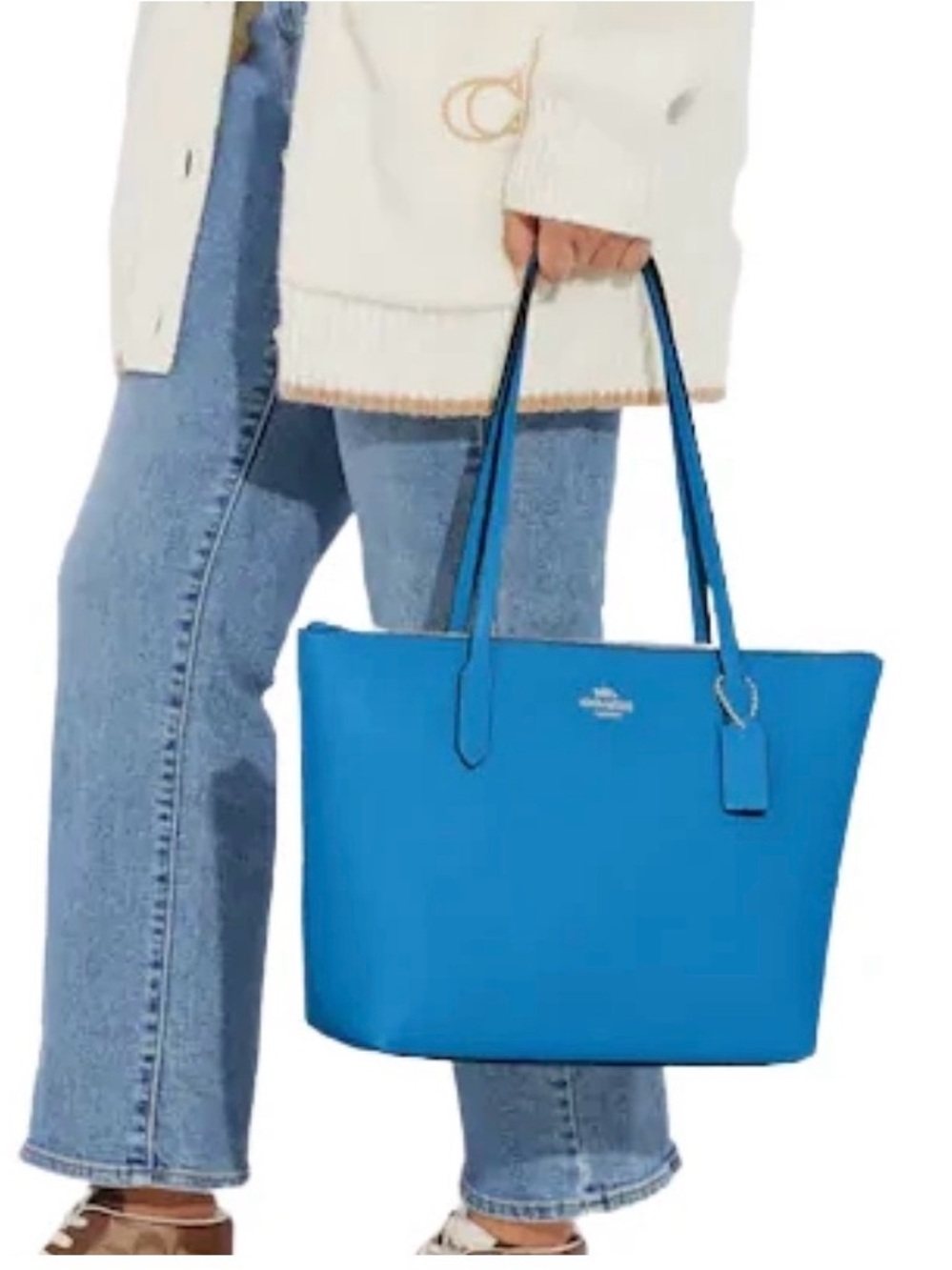 *pre-loved* Vintage COACH city tote with zipper - Picture 7 of 8